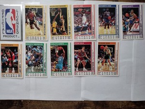 Vintage Panini NBA Basketball 91-92 Album Stickers - Lot Of 11