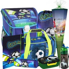 Fussball Football Schulranzen Ranzen Schulrucksack Set Schultüte Sporttasche