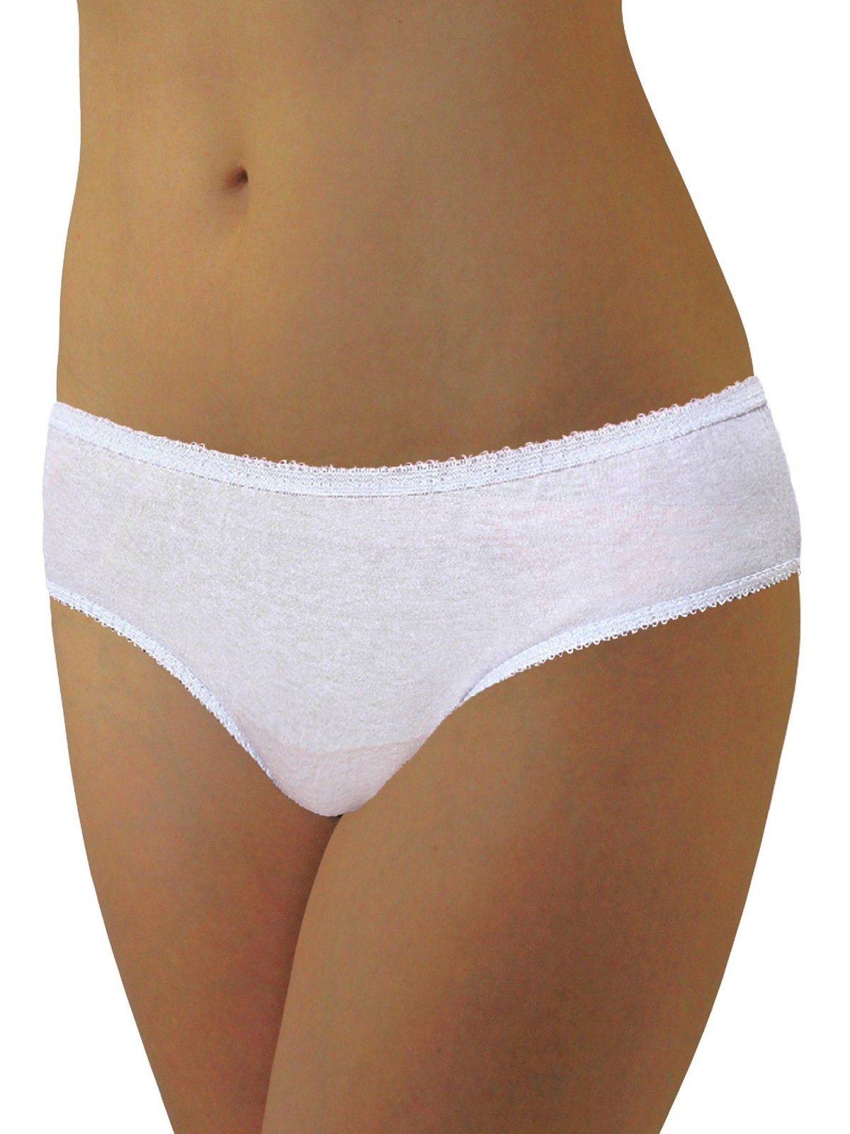 Women's Large Cotton Disposable Underwear 20 Pack for Travel & Hospital