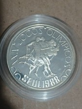 1988  PORTUGAL 250 Escudos - Silver Proof Coin - Seoul Olympics -  ASW: 0.8327oz