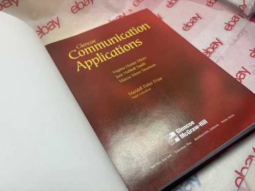 🏠 GLENCOE COMMUNICATION APPLICATIONS Hardcover Book Excellent Condition - Picture 7 of 12