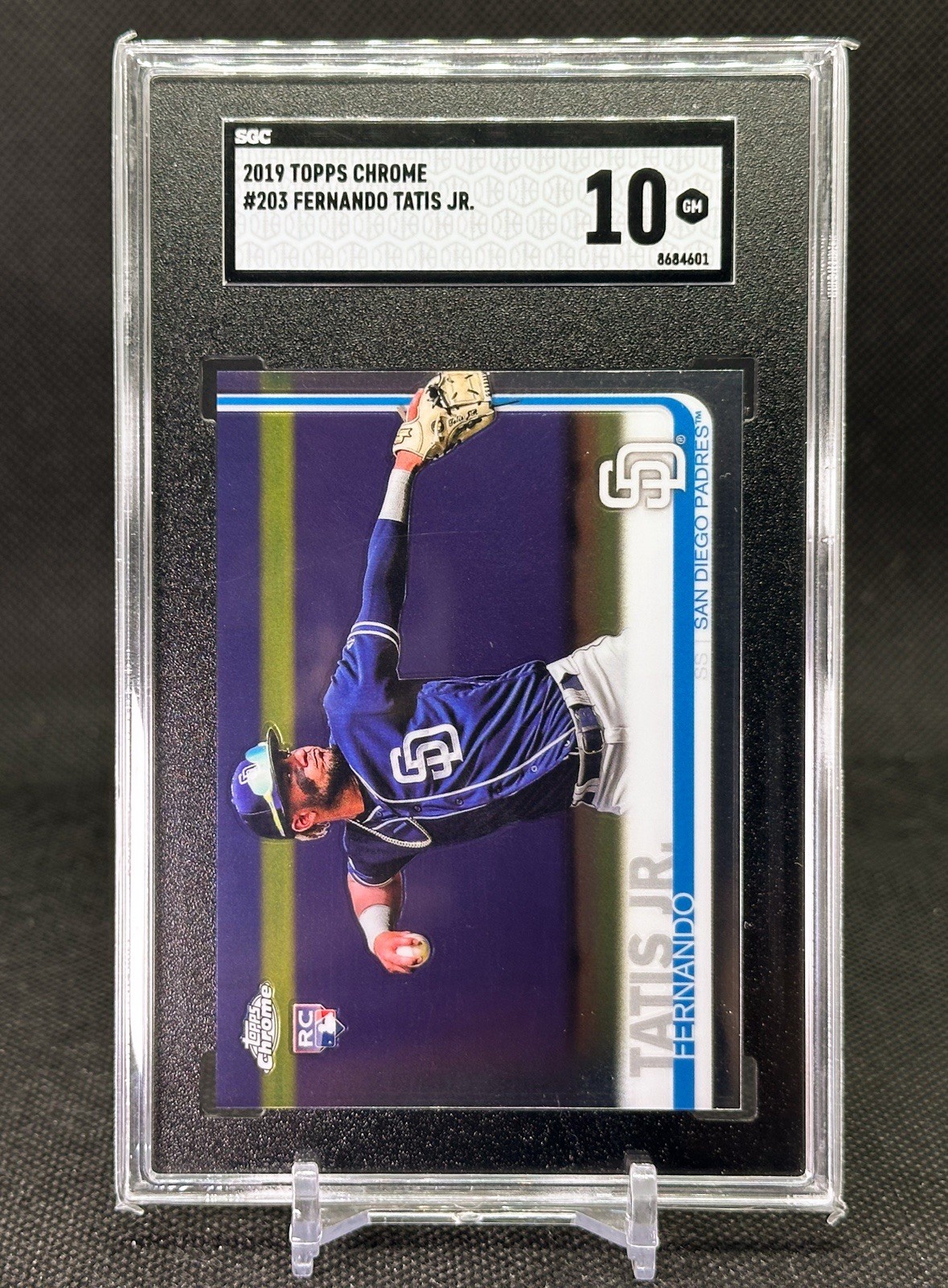 2019 Topps Chrome #203 FERNANDO TATIS JR. RC Rookie SGC 10