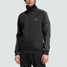 Adidas Originals Beckenbauer Track Top Black Grey Mens JY1279