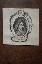 GODFRIED SCHALKEN (1643-1706) PORTRAIT ENGRAVING FROM 1745, born in DORDRECHT