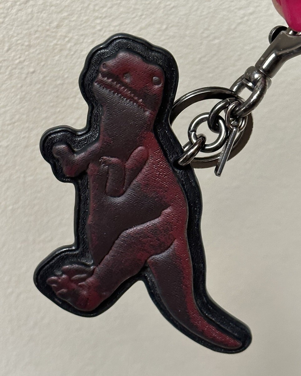 COACH REXY BY SUI JIANGUO SIGNATURE TAN/BLACK BAG CHARM FOB 76192