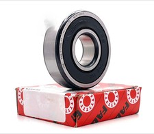 NEW FAG 6304 2RS C3 DEEP GROOVE BALL BEARING, RUBBER SEALED 20x52x15 mm