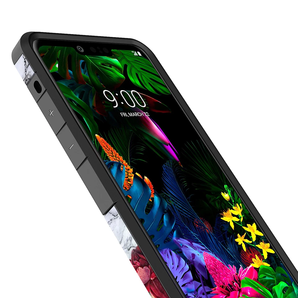 For LG G8 ThinQ Hybrid Graphic Fashion Cute Colorful Silicone Case - Image 3 of 4