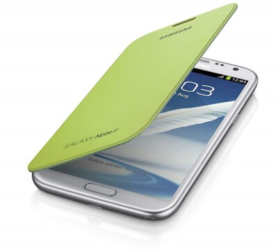 Samsung Original Schutz Flip Cover für Galaxy Note 2 Grün