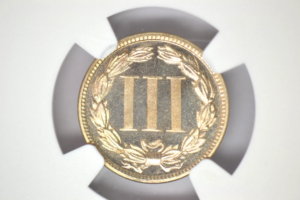 1884 Three Cent Nickel- NGC PF-65 Cameo. Superb Rare Date. - Image 3 of 4