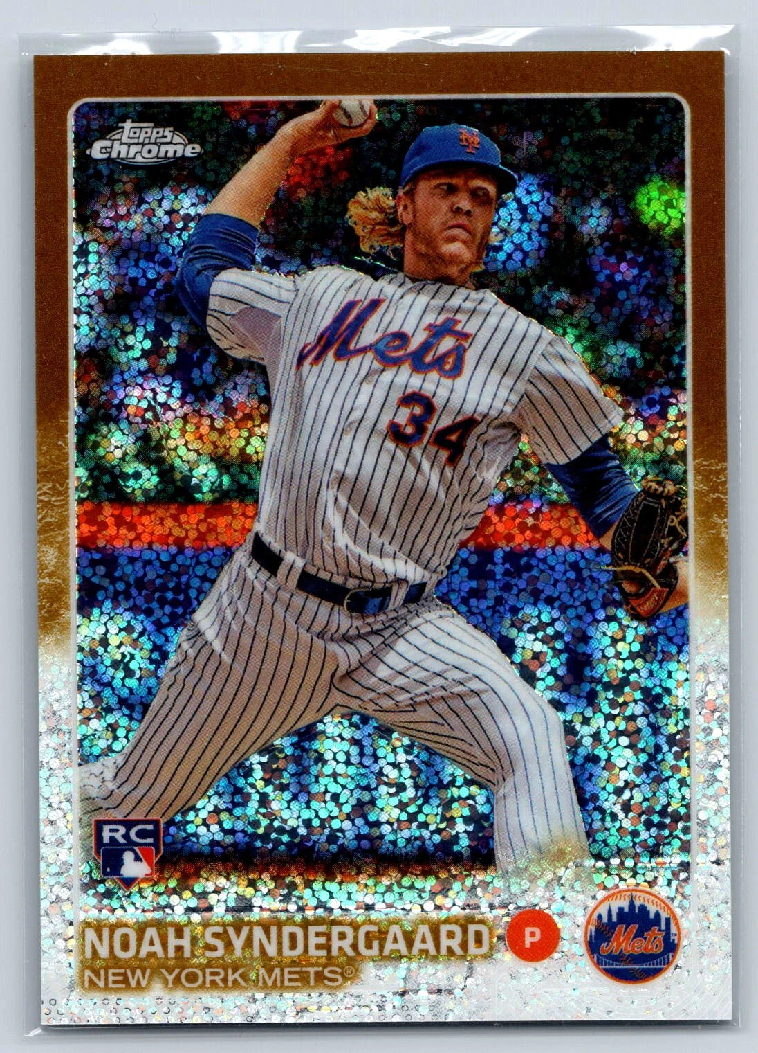 2015 Topps Chrome Update #US157 Noah Syndergaard Gold Refractor #/250