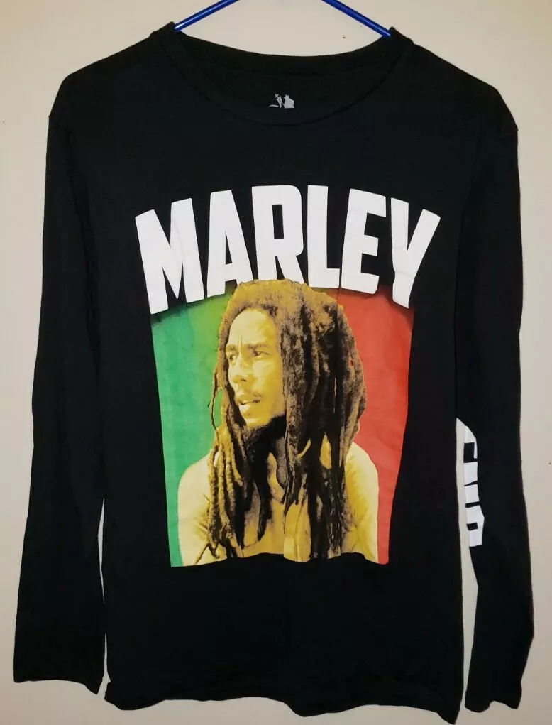 Bob Marley Mens M Long Sleeve T-shirt Legend Sleeve Zion Rootswear 100%  Cotton | eBay