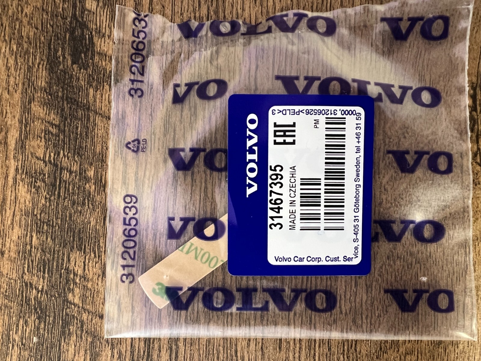 ORIGINAL Volvo Steering Wheel Emblem Badge Logo NEW OEM COLOR BLUE