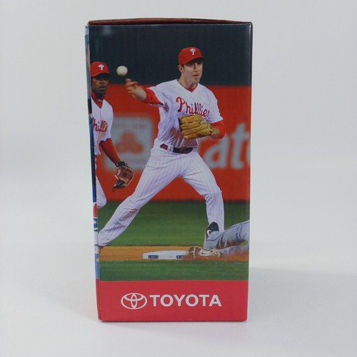 2019 Chase Utley Philadelphia Phillies SGA Bobble Head Figurine NIB World Champs - Picture 3 of 8