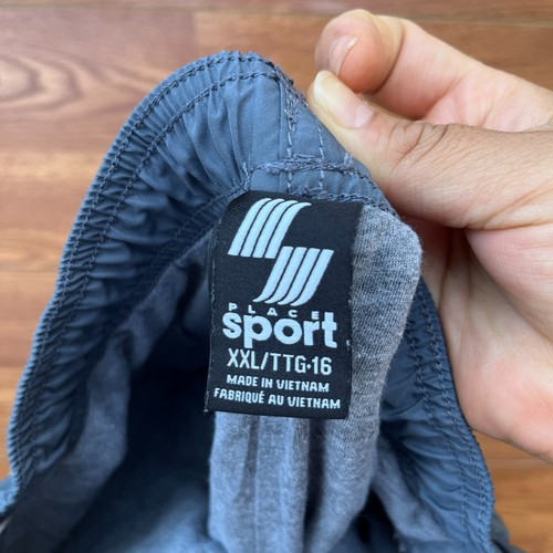 Place Sport Track Pants Boys XXL 16 gray Elastic Waistline thermal lined pocket - Picture 14 of 15