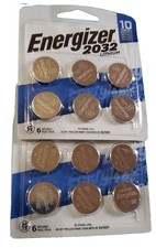 2 6pk Energizer 3v Lithium Batteries 2032 - 12 Batteries total Exp 3/2031