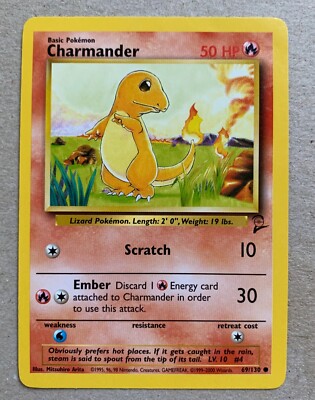 1995 Charmander 69/130 Pokémon card | eBay