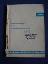 Komet DDR Universal-Küchenmaschine KM7 IKA Electrica Bedienungsanleitung VEB