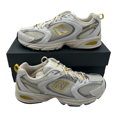 New Balance 530 Running Shoes Mens 10 D Womens 11.5 White Yellow Ginger Lemon