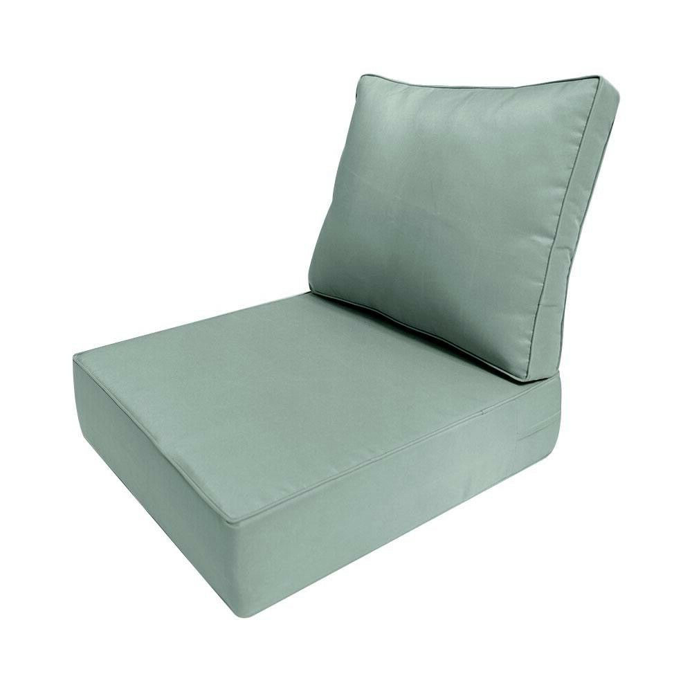 SLIPCOVER ONLY| Outdoor Same Piped Deep Seat Backrest Pillow Cover