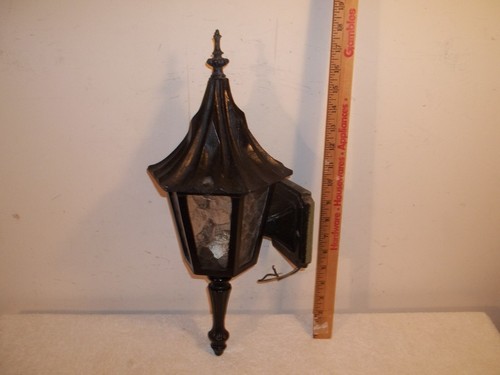 Vtg Halo Lite Trend Gothic Medieval Cast Iron Witch Hat Sconce Light Fixture