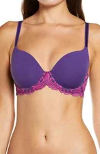 Wacoal L18829 Women's Violet Indigo Instant Icon Contour Bra Size 38DDD