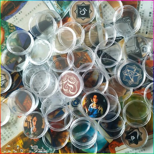 Plastic Coin Case Holder 100pcs Clear Round Dustproof Token Collection Protector - Picture 7 of 24
