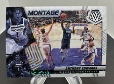 2021-22 Panini Mosaic Anthony Edwards 20/25 Montage White Mosaic