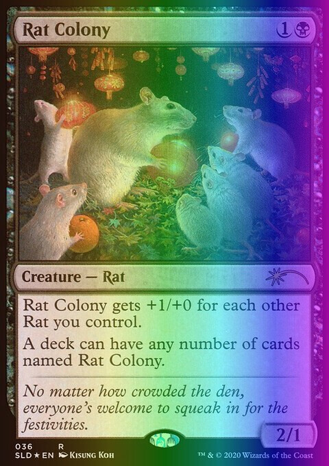 MTG Magic the Gathering Rat Colony (36/1164) Secret Lair MTG Magic the Gathering Rat Colony (36/1164) Secret Lair