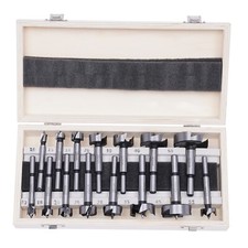 15PCS Professional Wood Forstner Drill Bit Set Metric 10-50mm High Carbon Steel