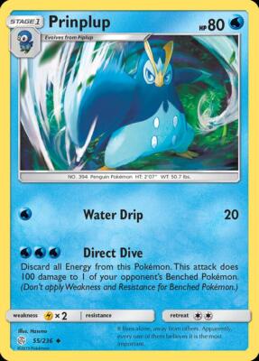 Pokemon Prinplup (55/271) Cosmic Eclipse LP
