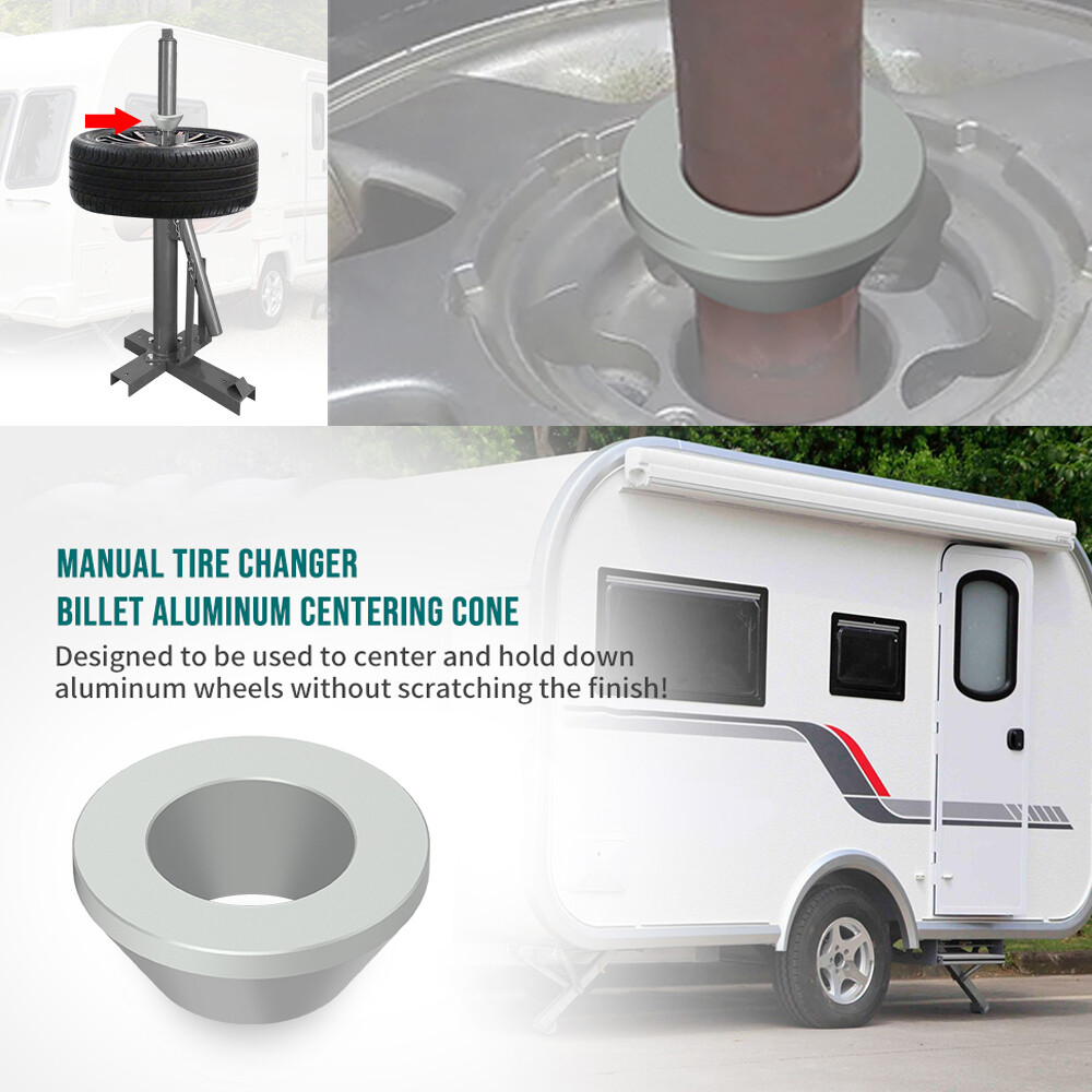 For Harbor Freight Car Truck Manual Tire Changer Billet Centering Cone Upgrade