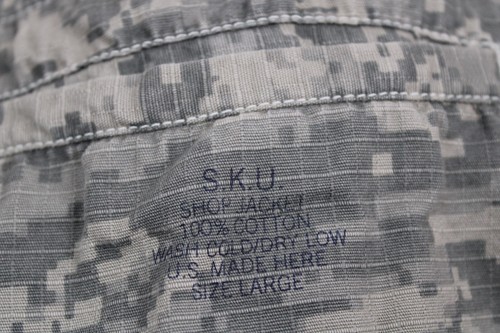 Save Khaki United SKU L Camouflage Camo Cotton Ripstop Shop Jacket USA - Picture 9 of 11