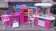 Playset Poupée Barbie - Coin Cuisine - Vintage Mattel 1990 C-5 no Jem Disney 