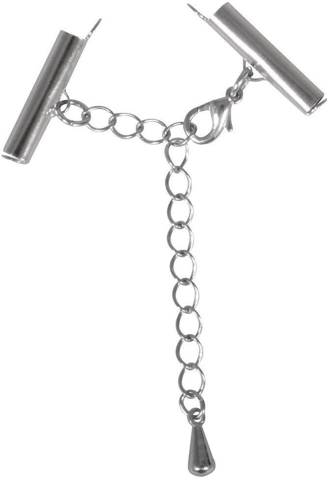 RAYHER - CHIUSURA PER GIOIELLI MONTATA 20MM - SENZA NIKEL - COLORE ARGENTO