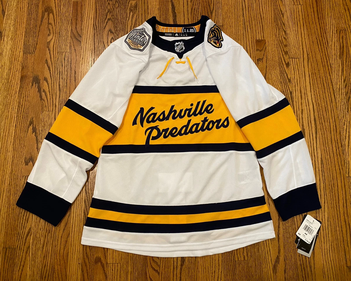 Men's Nashville Predators adidas White 2020 Winter Classic Authentic Jersey