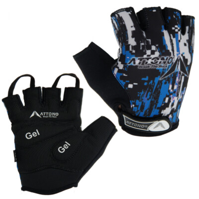 Gel Fahrradhandschuhe Fahrrad Bike Rad Handschuhe blau der Marke Attono |  eBay.de