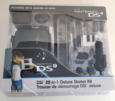 22-In-1 Deluxe Starter Kit - Black for Nintendo DS NEW I-CON