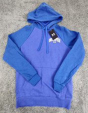 Under Armour UA Rival Fleece Hoodie Men's S Blue Colorblock Pullover New