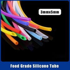 Tubo de silicona de color de 3x5 mm tubo de conexión de manguera de agua de grado alimenticio tubo de vacío