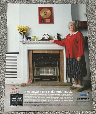 Vintage 2000 Magazine Advert Picture Music 2000 Codemasters PlayStation Ad