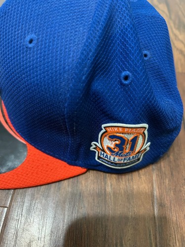 Mike Piazza HOF NY Mets special edition signed anniversary hat / new era size7 - Picture 3 of 4