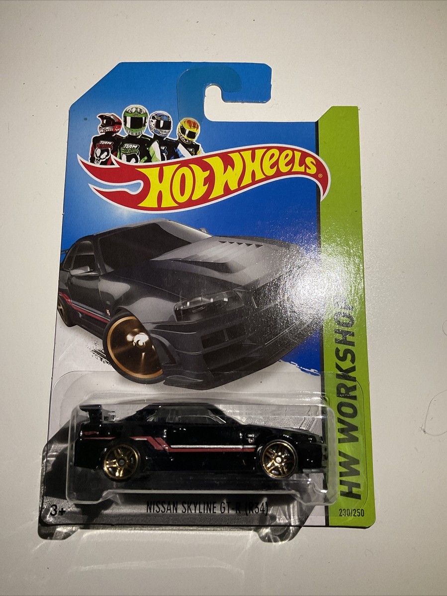 Hot Wheels Nissan Skyline GT-R (R34) Variación Azul Y Negro