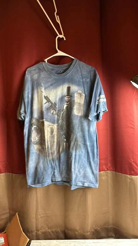 Camiseta divertida grande Abraham Lincoln para hombre Foto 4 de 4