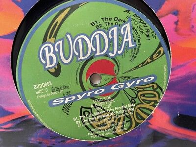 Spyro Gyro    Bright Flight Vinyl Record 1996 Goa Trance Acid Buddja  Cond:G+ 