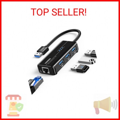UGREEN USB 3.0 Hub Ethernet Adapter 10 100 1000 Gigabit Network Converter with 3