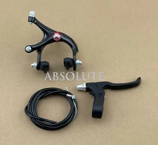 BLACK 700C FIXIE REAR BRAKE LEVER CABLE CALIPER FIXED GEAR BIKE TRACK ROAD BIKE.