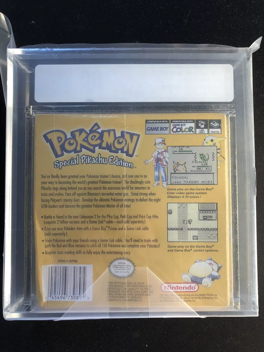 Gameboy Pokemon Yellow VGA 60 Nintendo Game Boy Factory Sealed