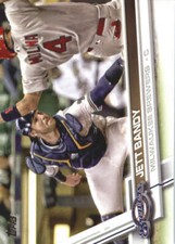 2017 Update Series #US266 Jett Bandy Milwaukee Brewers