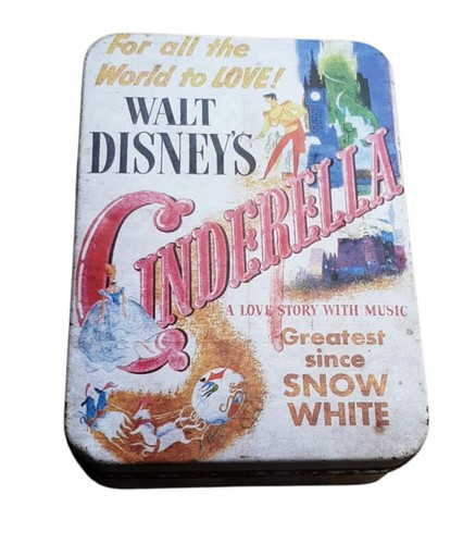 CENERENTOLA SCATOLA IN LATTA DISNEY ANNI 50