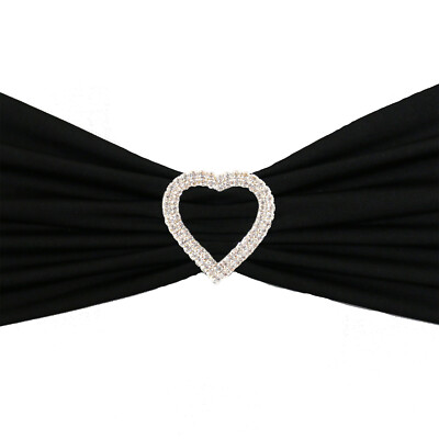 YCC Linens - 10 Pack Rhinestone Chair Sash Buckles for weddings and parties